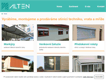 Tablet Screenshot of alten.cz